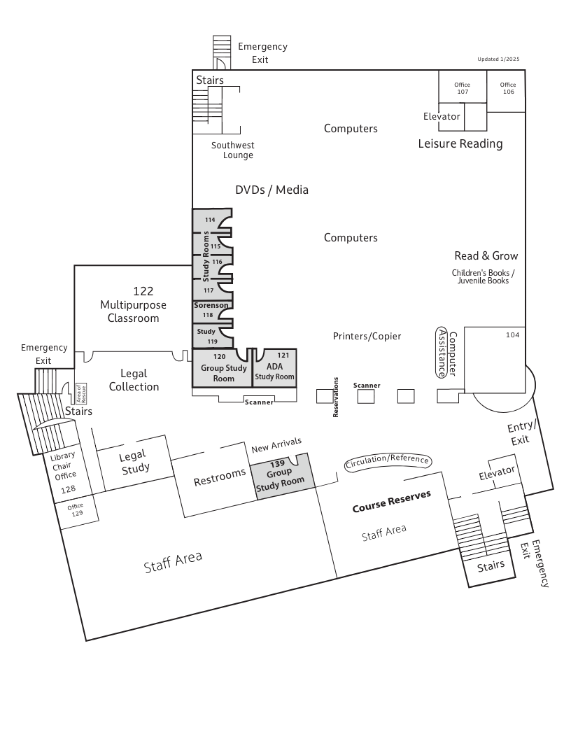 Main Level - Library