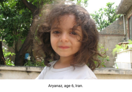 Aryanaz, age 6, Iran.